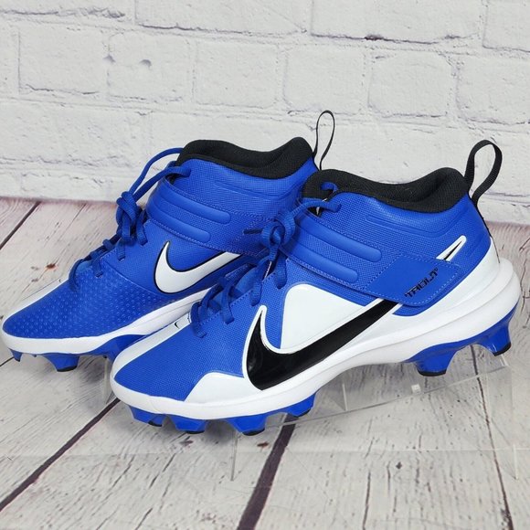 Nike Men's Force Trout 7 Pro Mcs Cleats Size 12 Blue White - Picture 3 of 9